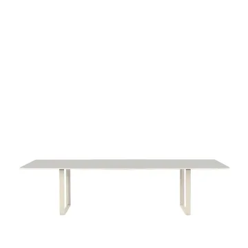 70/70 eettafel 295x108 cm - Grey linoleum-Plywood-Sand - Muuto