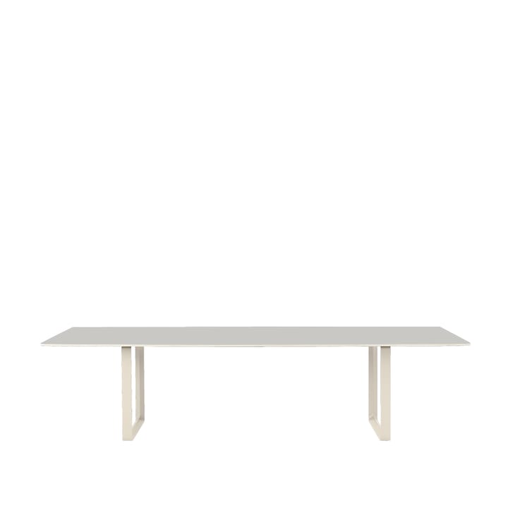 70/70 eettafel 295x108 cm - Grey linoleum-Plywood-Sand - Muuto