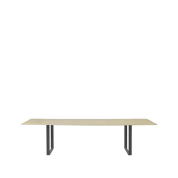 70/70 eettafel 295x108 cm - Oak veneer-Plywood-Black - Muuto