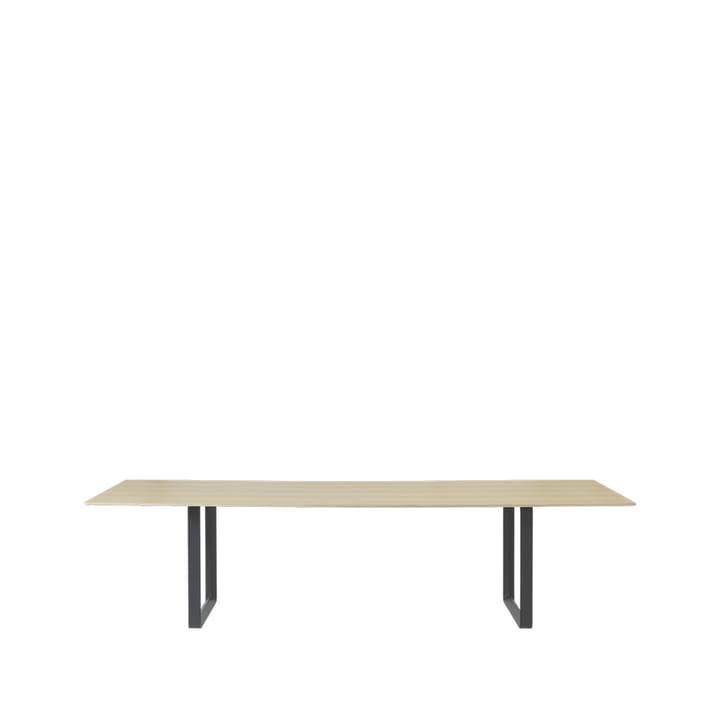 70/70 eettafel 295x108 cm - Oak veneer-Plywood-Black - Muuto