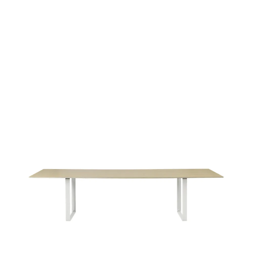 70/70 eettafel 295x108 cm, Oak veneer-Plywood-White Muuto