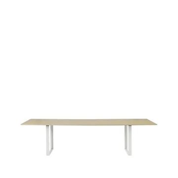 70/70 eettafel 295x108 cm - Oak veneer-Plywood-White - Muuto