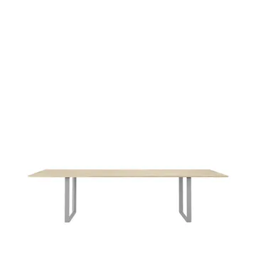 70/70 eettafel 295x108 cm - Solid oak-Grey - Muuto