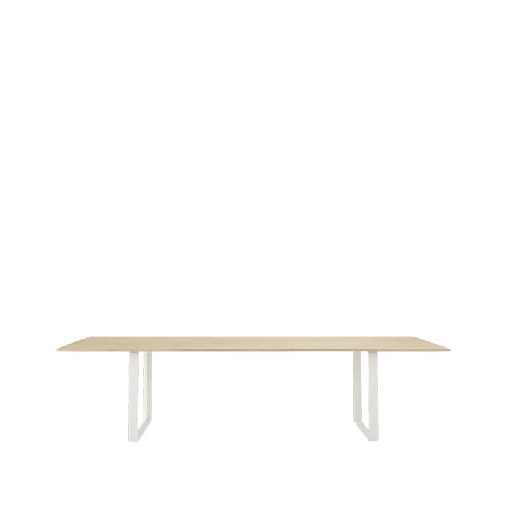 70/70 eettafel 295x108 cm - Solid oak-White - Muuto