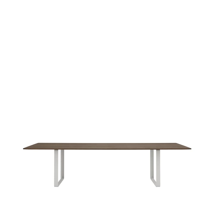 70/70 eettafel 295x108 cm - Solid smoked oak-Grey - Muuto