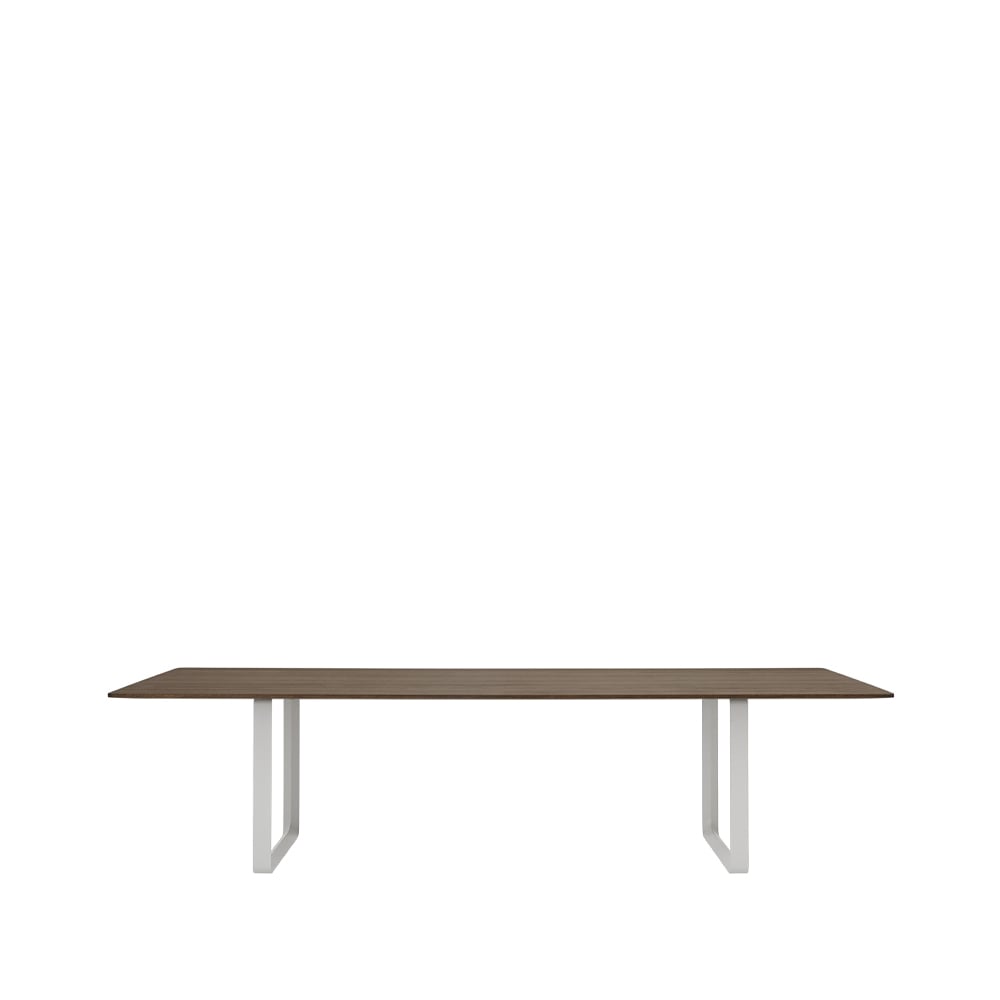 Muuto 70/70 eettafel 295x108 cm Solid smoked oak-Grey