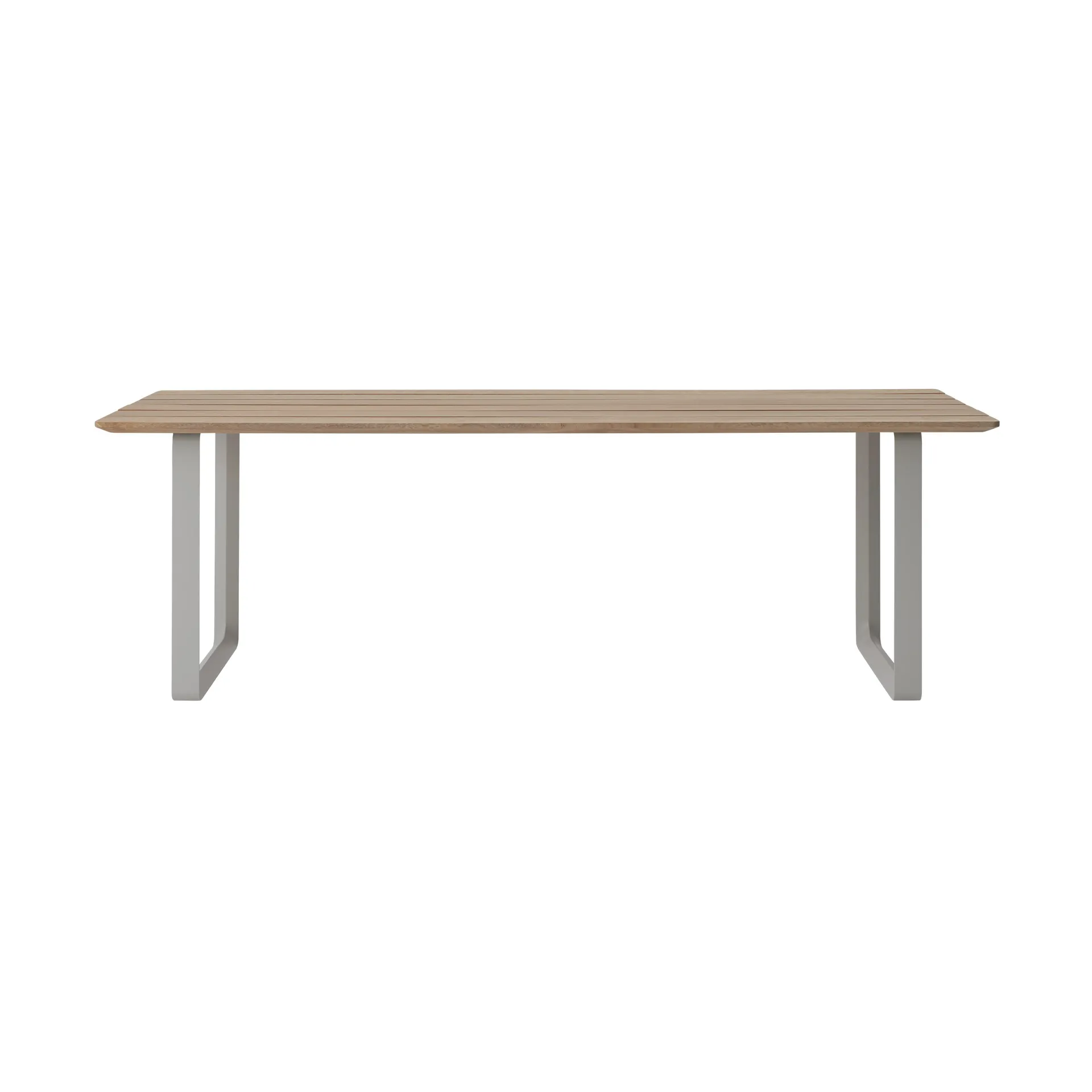 70/70 Outdoor eettafel 225x90 cm grijs stalen frame Muuto