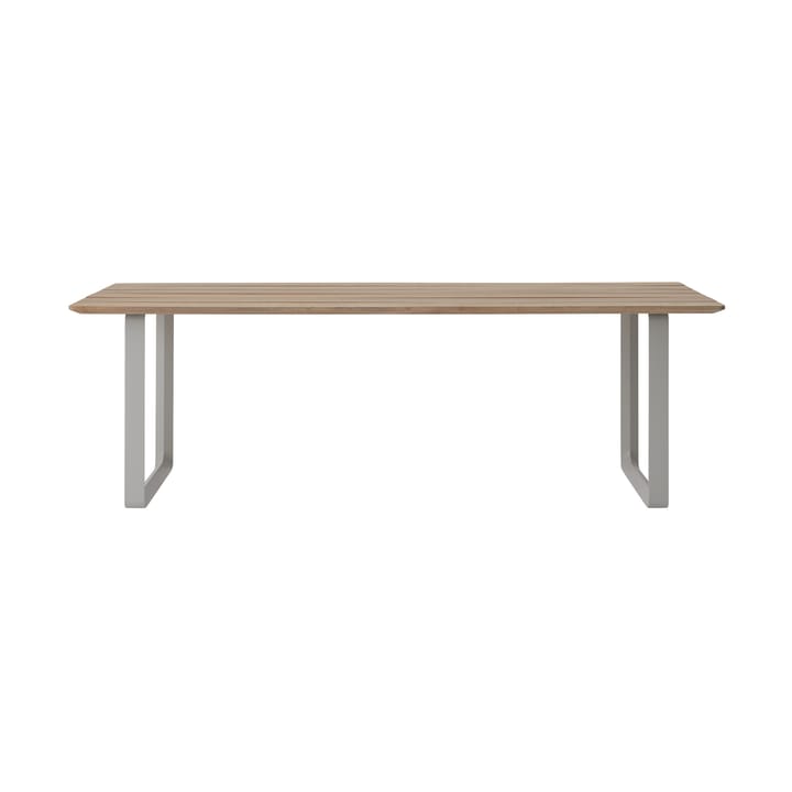 70/70 Outdoor eettafel 225x90 cm grijs stalen frame - undefined - Muuto