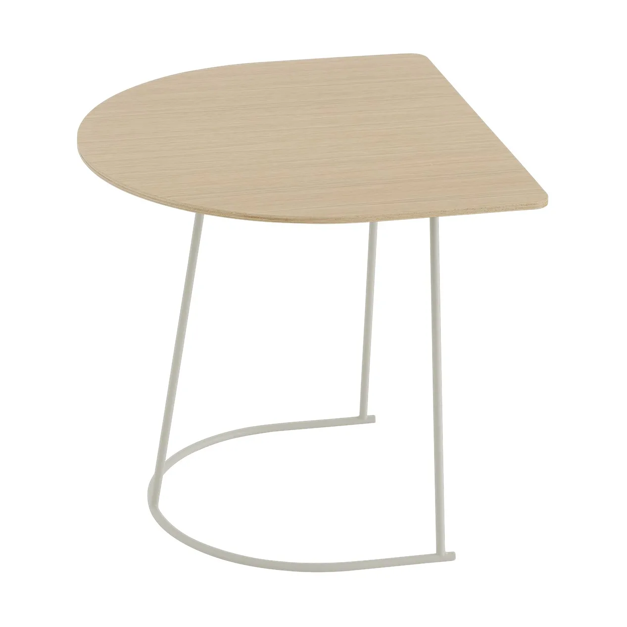 Airy bijzettafel half size, Gelakt eikenfineer-off white Muuto