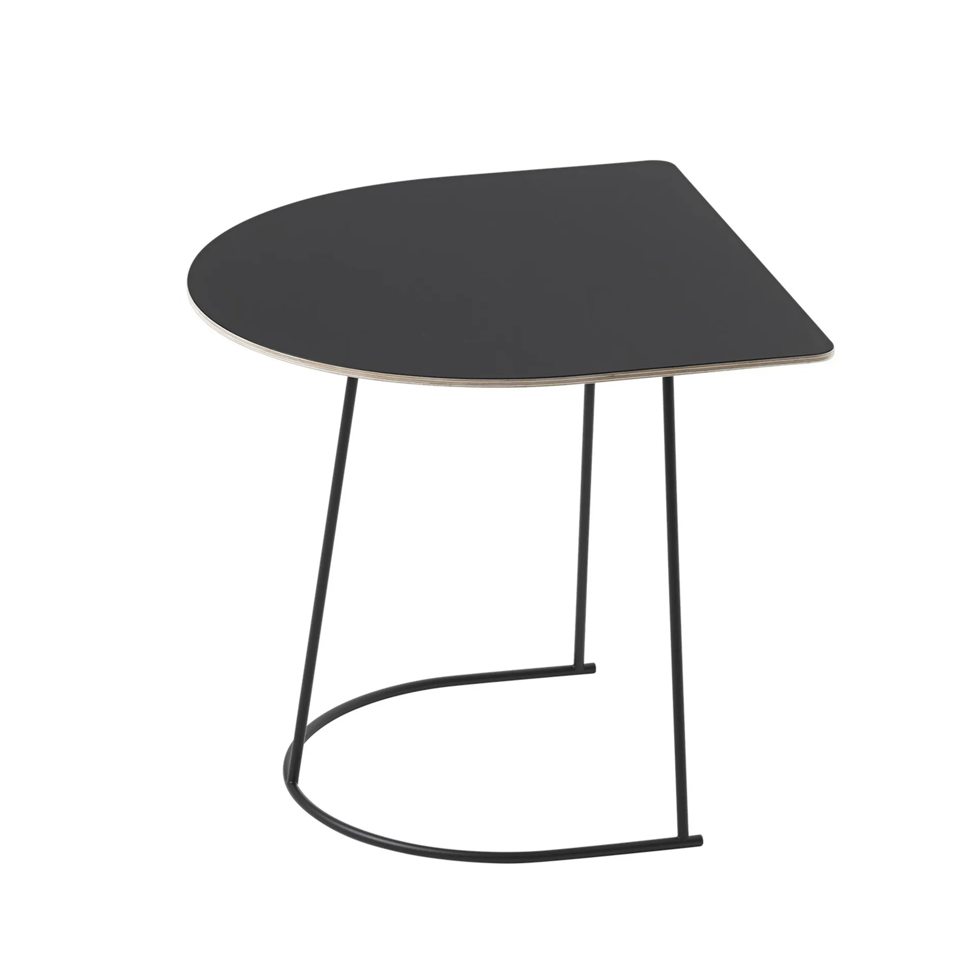 Airy bijzettafel half size, zwart Muuto