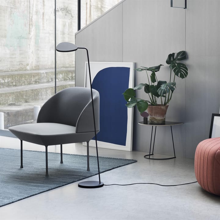 Airy bijzettafel half size, zwart Muuto