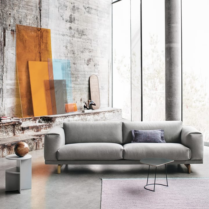 Airy bijzettafel half size, zwart Muuto
