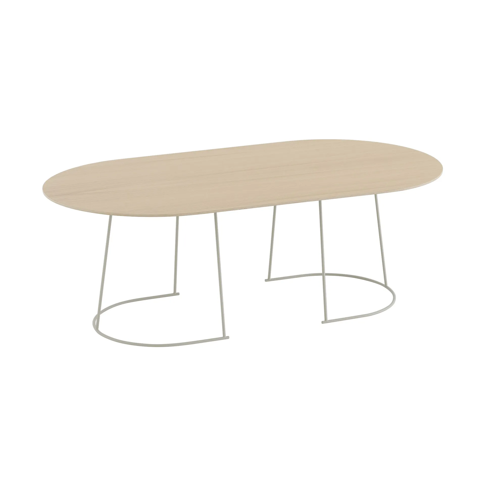 Airy salontafel large, Gelakt eikenfineer-off white Muuto