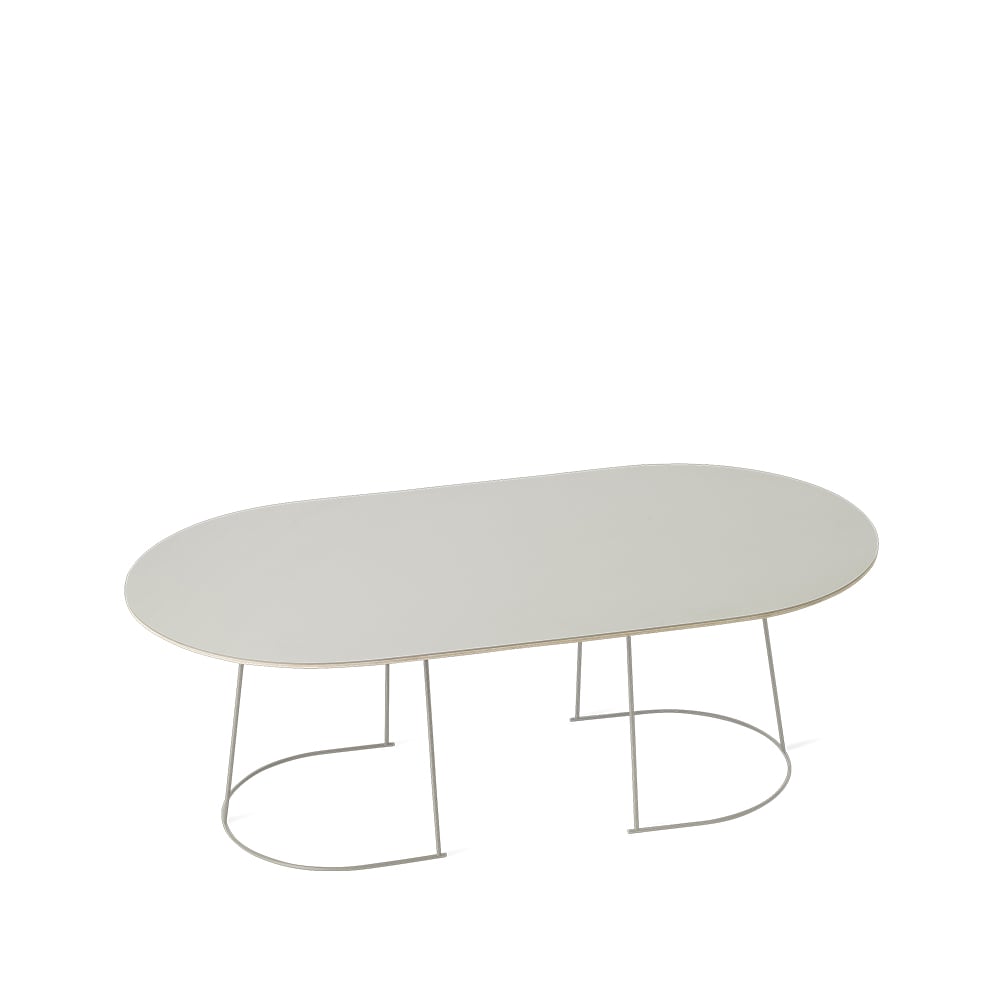 Muuto Airy Salontafel ovaal grey, nanolaminaat, large