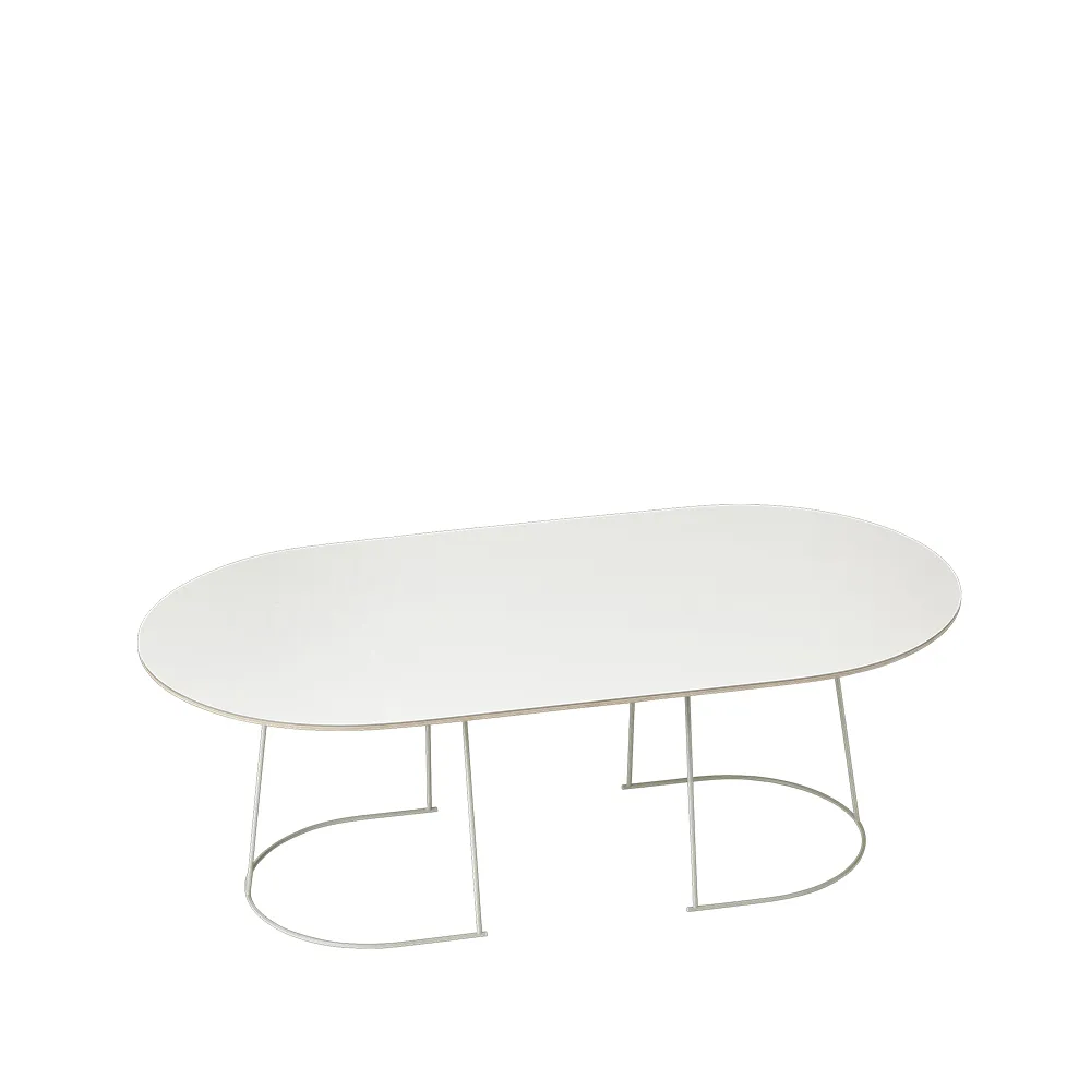 Airy Salontafel ovaal, offwhite, nanolaminaat, large Muuto