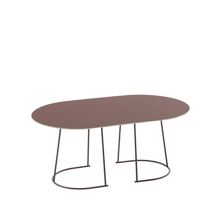 Airy Salontafel ovaal - plum, nanolaminaat, medium - Muuto