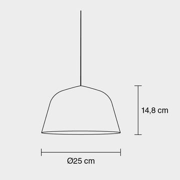 Ambit hanglamp Ø25 cm - roze - Muuto