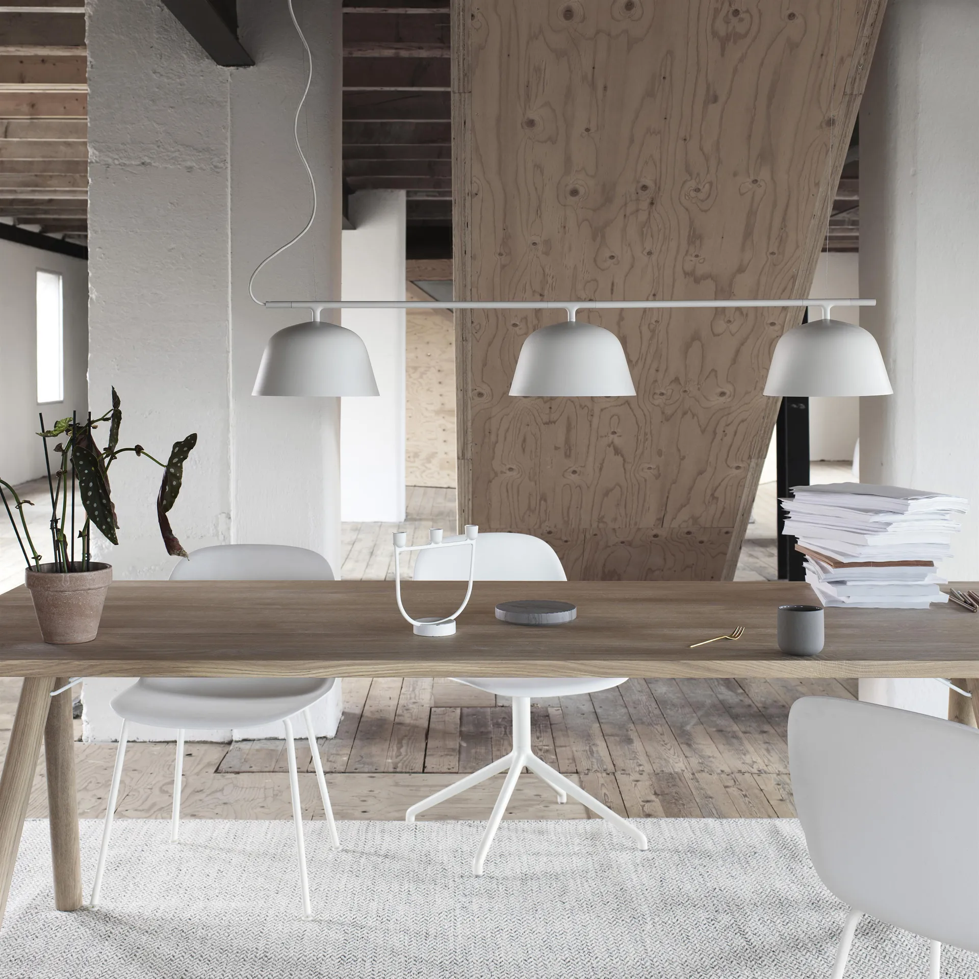 Ambit Rail hanglamp, wit Muuto