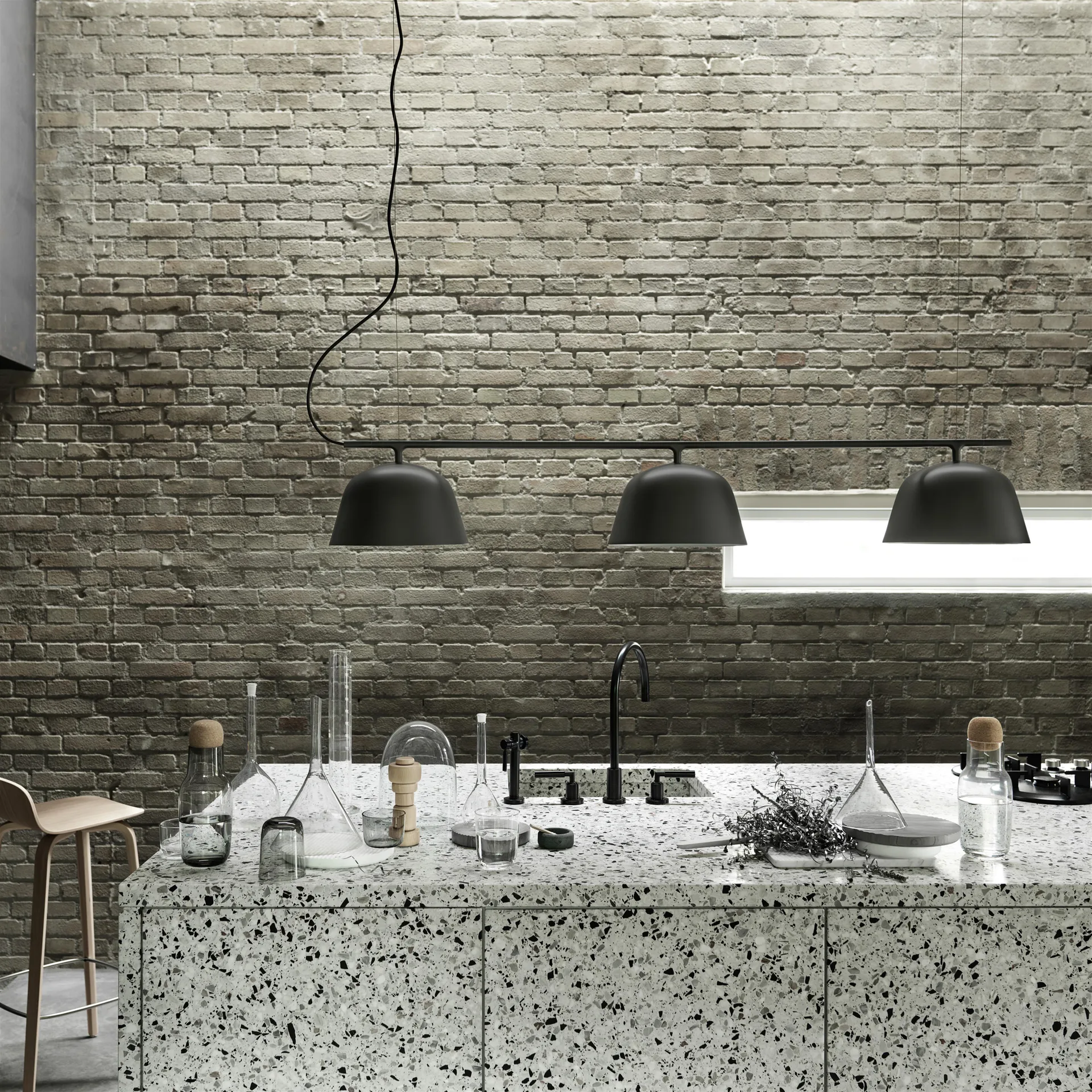 Ambit Rail hanglamp, zwart Muuto