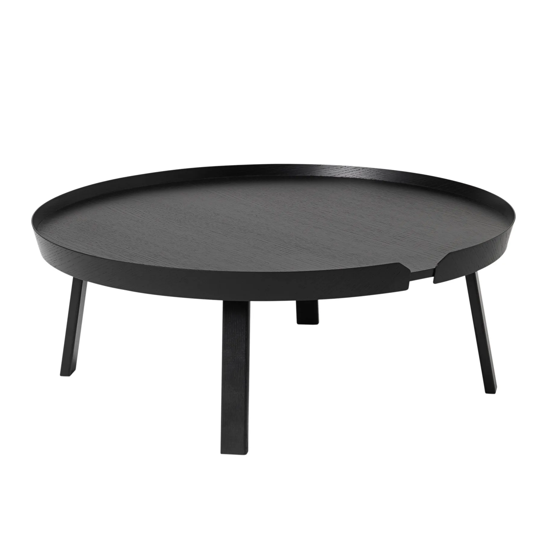 Around bijzettafel extra large, Black Muuto