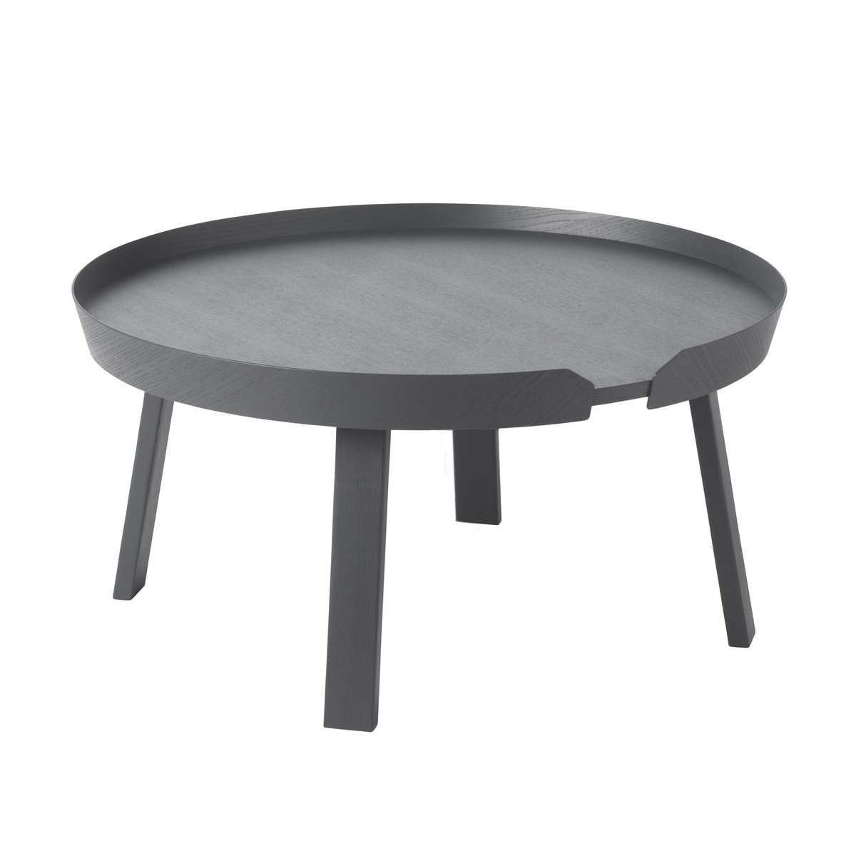 Muuto Around tafel groot antraciet (grijs) | Scandinavisch Interieur | Salontafels | Grijs