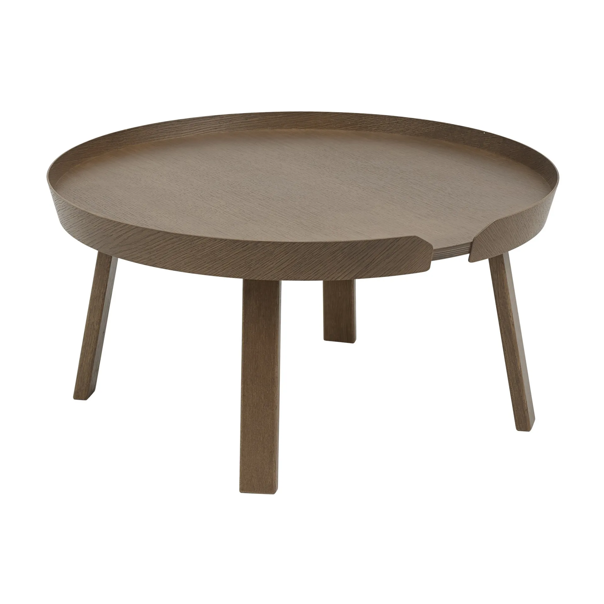 Around tafel groot, Stained dark brown Muuto