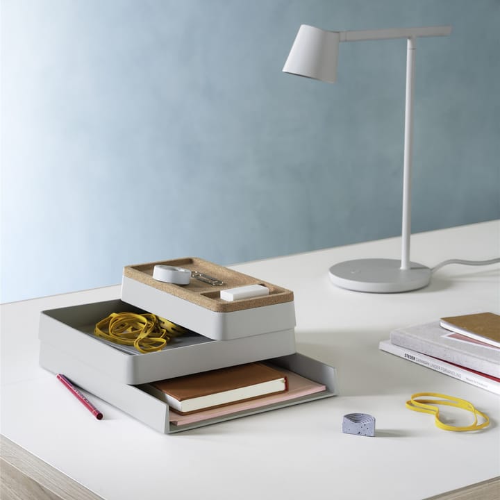 Arrange Desktop dienblad 12x25 cm, Grey Muuto