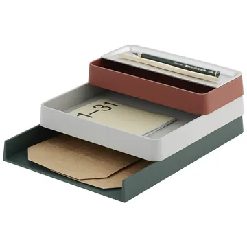 Arrange Desktop dienblad 25x32 cm - Dark green - Muuto