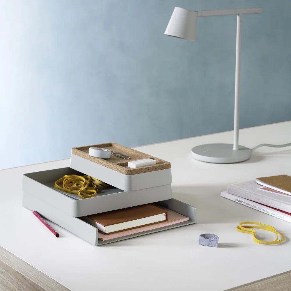 Arrange Desktop Opberging, grey, configuration 1 Muuto