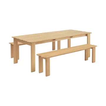 Assemble bank - Teak, 180 cm - Muuto