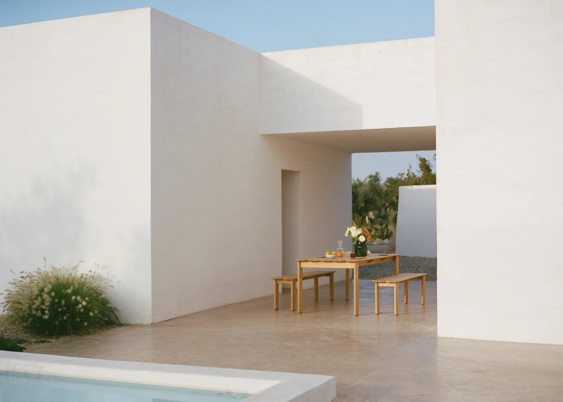 Assemble bank, Teak, 180 cm Muuto