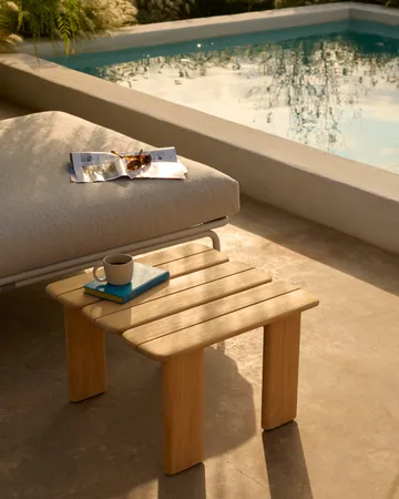 Assemble salontafel - Teak, 55x55 cm - Muuto