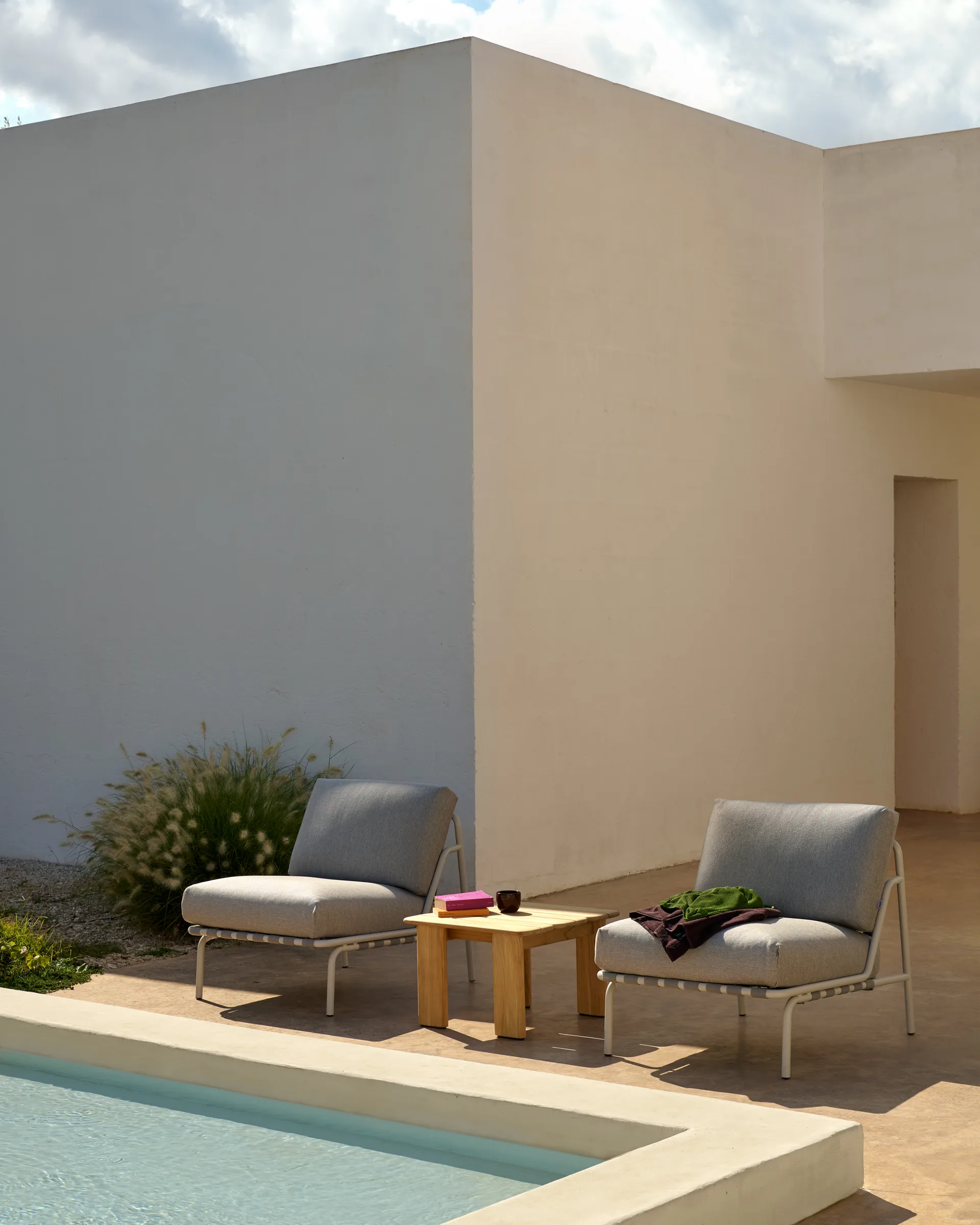 Assemble salontafel, Teak, 55x55 cm Muuto