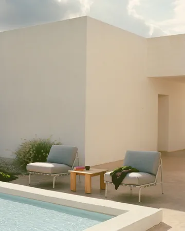 Assemble salontafel - Teak, 55x55 cm - Muuto