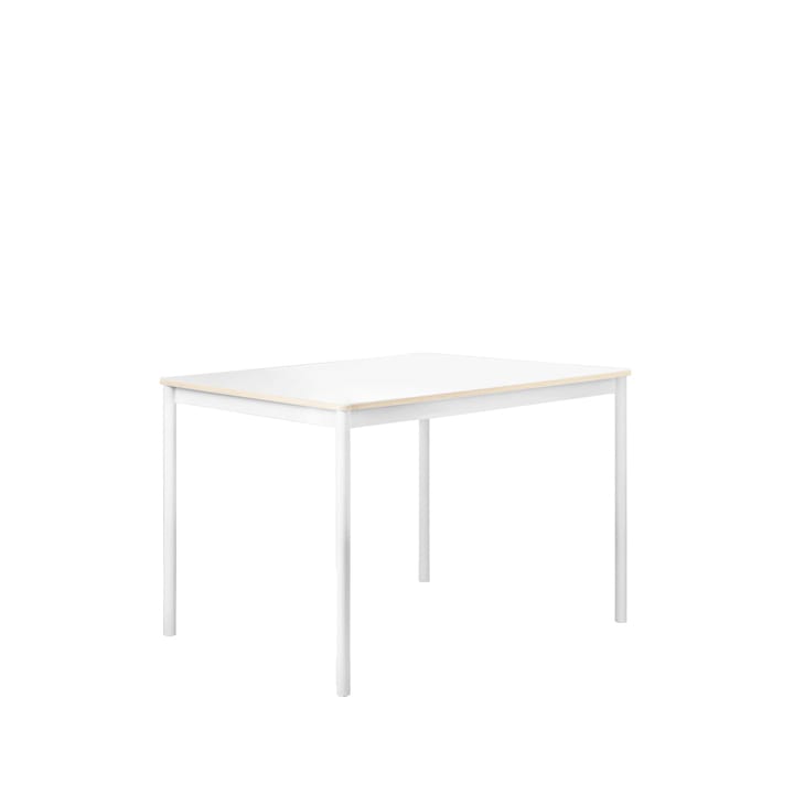 Base eettafel - white, plywoodrand, 140x80cm - Muuto