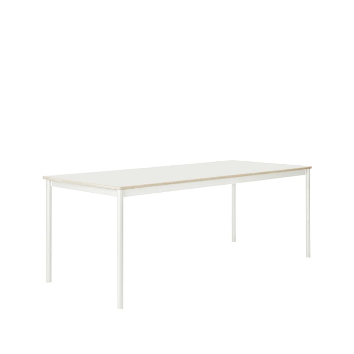 Base eettafel - white, plywoodrand, 190x85cm - Muuto