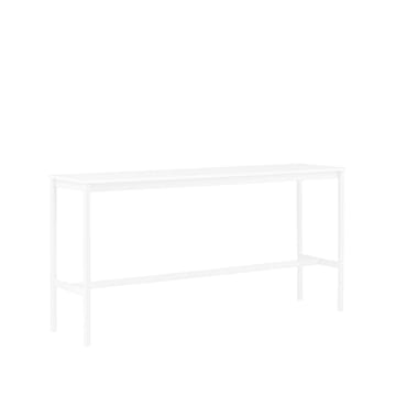 Base High bartafel - white laminate, wit onderstel, abs rand, b50 l190 h95 - Muuto