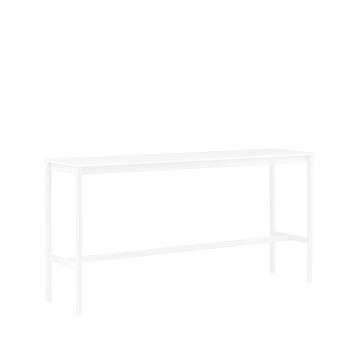Base High bartafel, white laminate, wit onderstel, abs rand, b50 l190 h95 Muuto