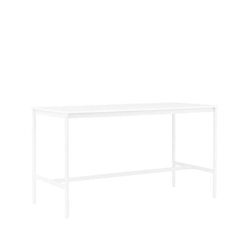 Base High bartafel - white laminate, wit onderstel, abs rand, b85 l190 h105 - Muuto
