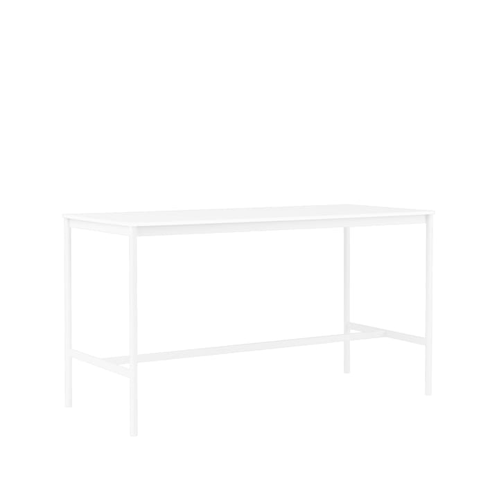 Base High bartafel, white laminate, wit onderstel, abs rand, b85 l190 h105 Muuto