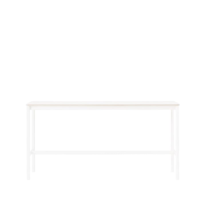 Base High bartafel - white laminate, wit onderstel, plywoodrand, b50 l190 h95 - Muuto