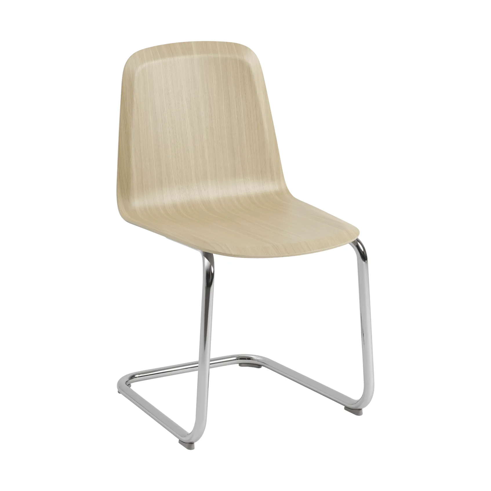 Brink Chair Cantilever Base stoel, Eik-chroom Muuto
