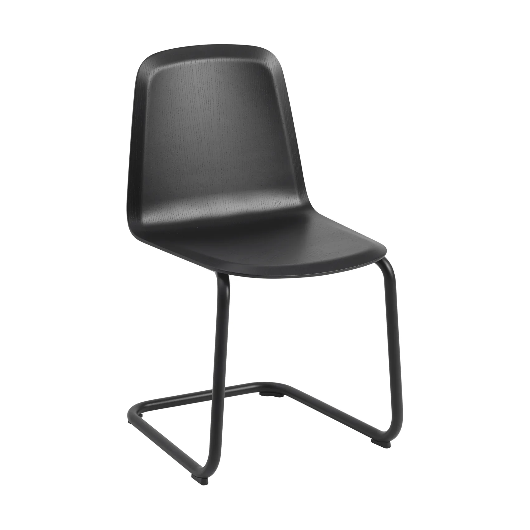 Brink Chair Cantilever Base stoel, Zwart Muuto
