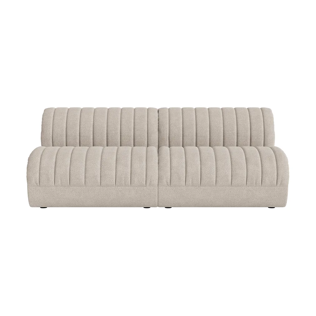 Coltre modulaire bank, Configuratie 1, turf-sand, 2-zits Muuto