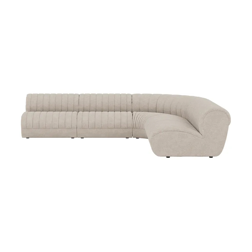 Coltre modulaire bank, Configuratie 1, turf-sand, hoekbank Muuto
