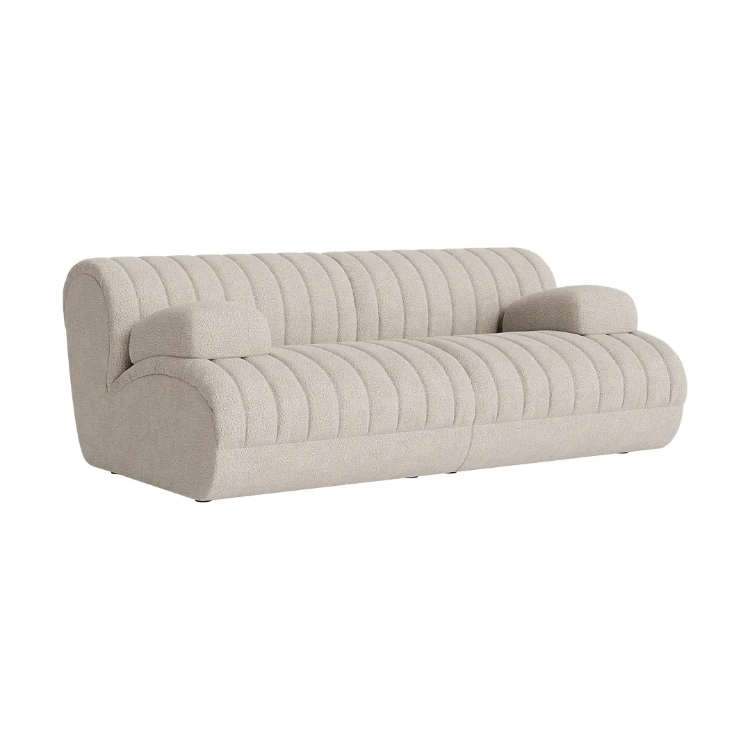 Coltre modulaire bank, Configuratie 2, turf-sand, 2-zits Muuto
