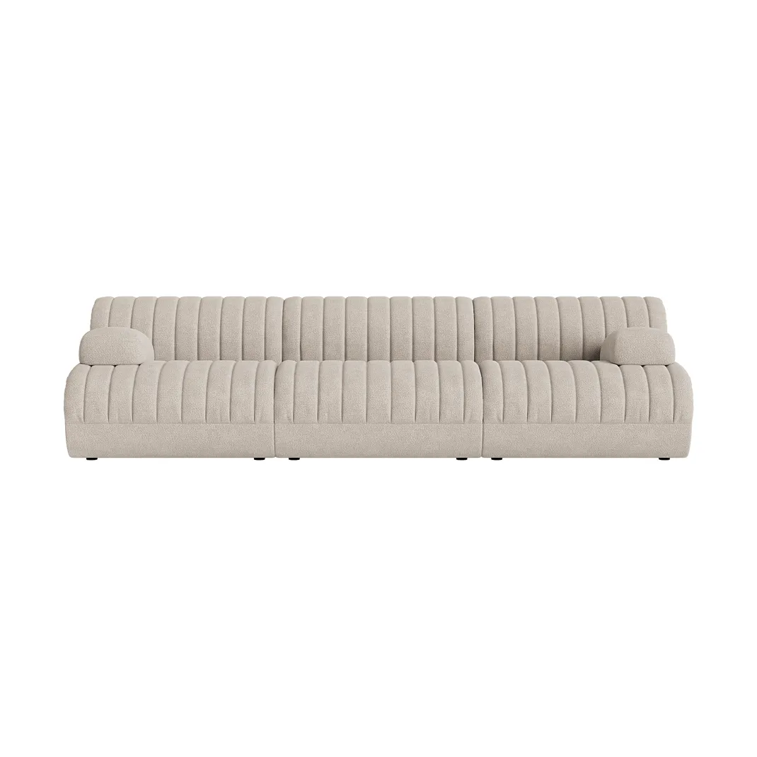 Coltre modulaire bank, Configuratie 2, turf-sand, 3-zits Muuto