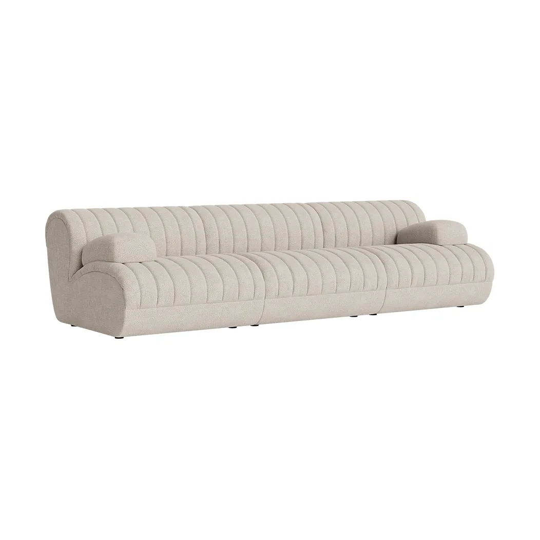 Coltre modulaire bank, Configuratie 2, turf-sand, 3-zits Muuto