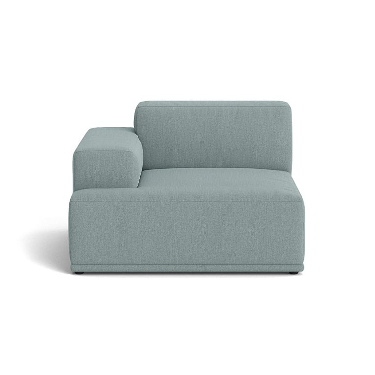 Muuto Connect soft module Re-wool nr.718 lichtblauw Armleuning links (A)