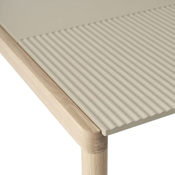 Couple 1 Plain-1 Wavy salontafel 80x84x40 cm - Sand-oak - Muuto